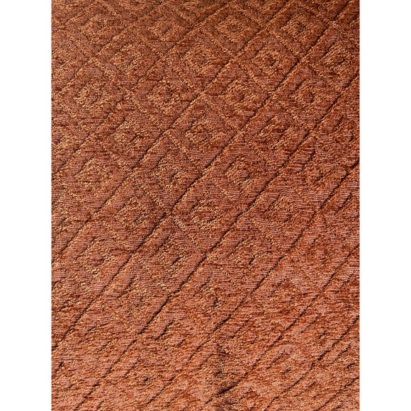 Square Rust Colored Fall Throw Pillows, 18" x 18", Set of 2 - Picture 3 of 3